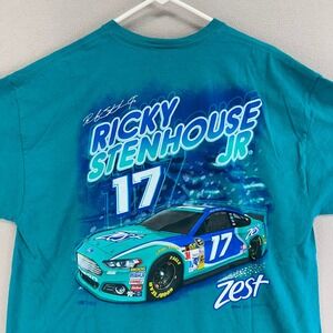 Ricky Stenhouse Jr NASCAR T-Shirt Mens‎ XL Roush Racing Graphic Chase Tee Y2K